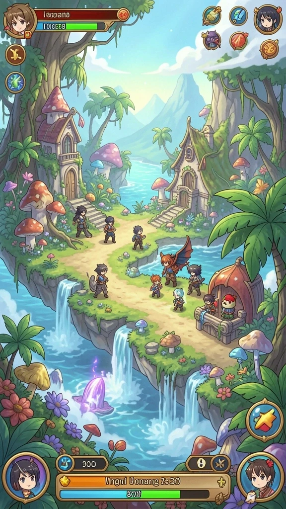at777 - Screenshot menampilkan pemandangan indah dari dunia game.