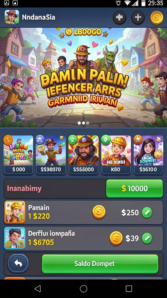 dunia77 - Screenshot menampilkan karakter utama dalam aksi.