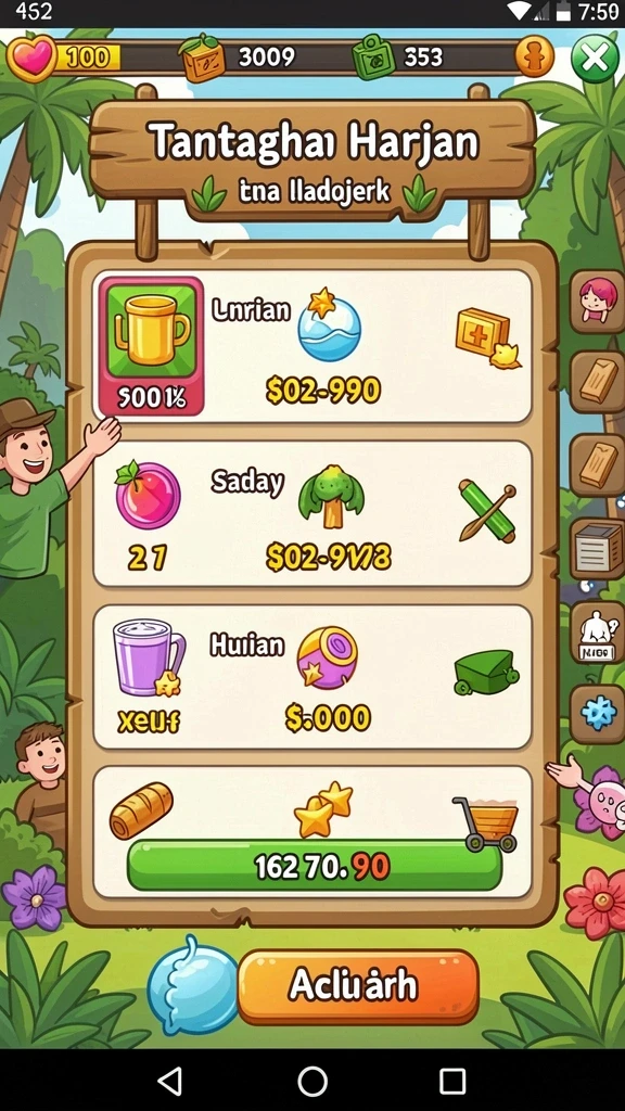dunia77 - Tangkapan layar yang menunjukkan tampilan level yang penuh warna.