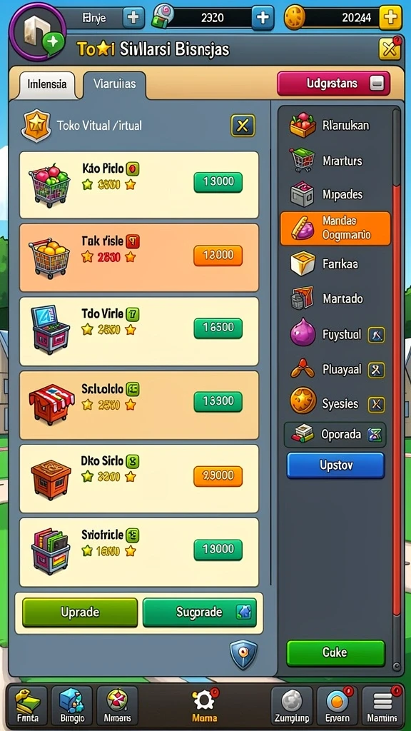 evip2 - Tampilan menu awal yang menarik dan intuitif.